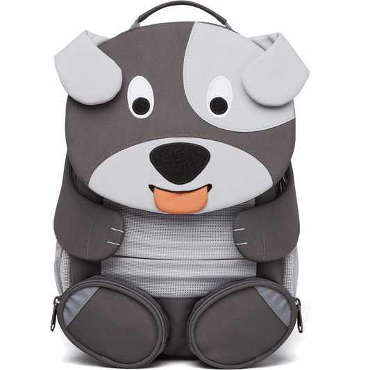 Affenzahn Kindergartenrucksack Großer Freund Hund Grau