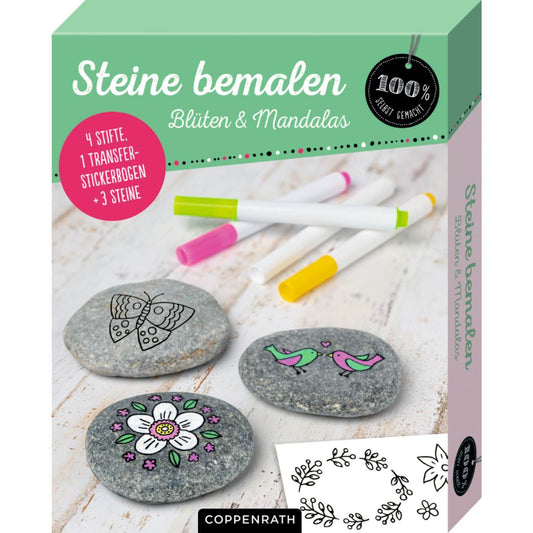 Steine bemalen - Blüten & Mandalas (100% selbst gemacht)