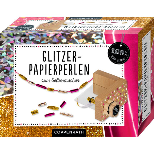 Glitzer-Papierperlen zum Selbermachen (100% selbst gemacht)
