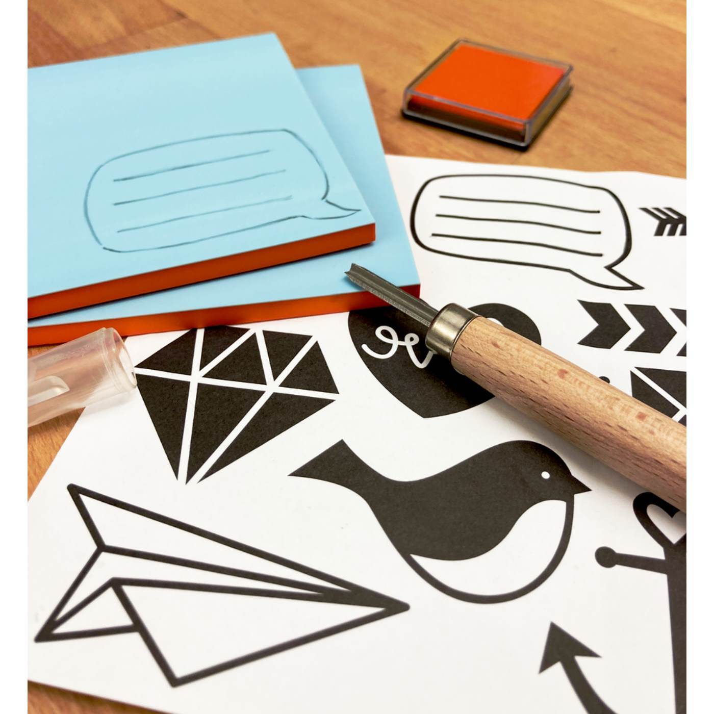 Stempel schnitzen (100% selbst gemacht)