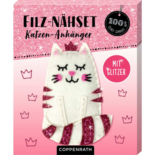 Ruck, zuck kreativ! Filz-Nähset Katzen-Anhänger (100% selbst gemacht)