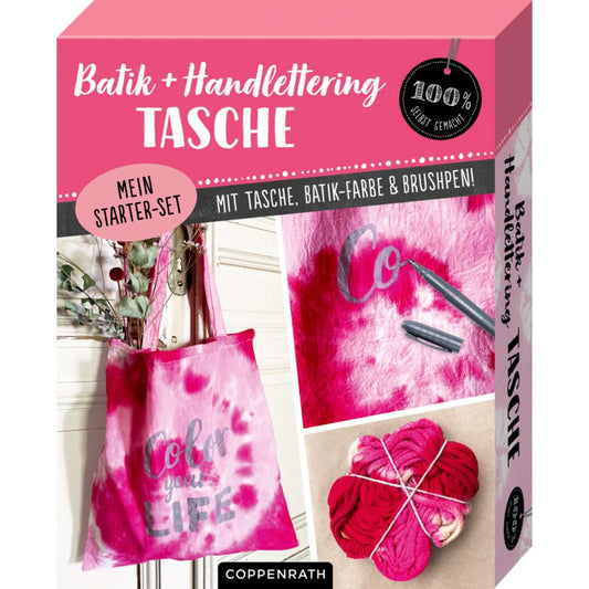 Mein Batik+Handlettering Starter-Set - Tasche (100% selbst gemacht)