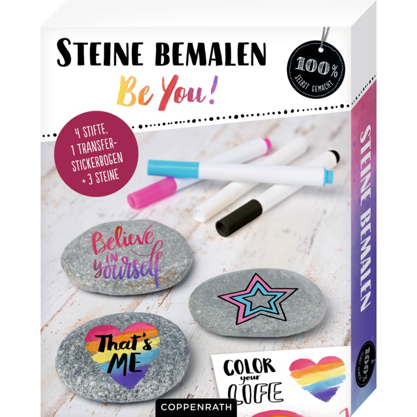 Steine bemalen - Be You! (100% selbst gemacht)