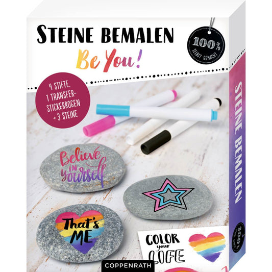 Steine bemalen - Be You! (100% selbst gemacht)
