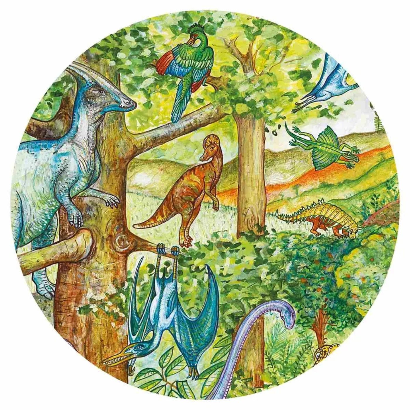 Wimmelpuzzle: Dinosaurier 100 Teile