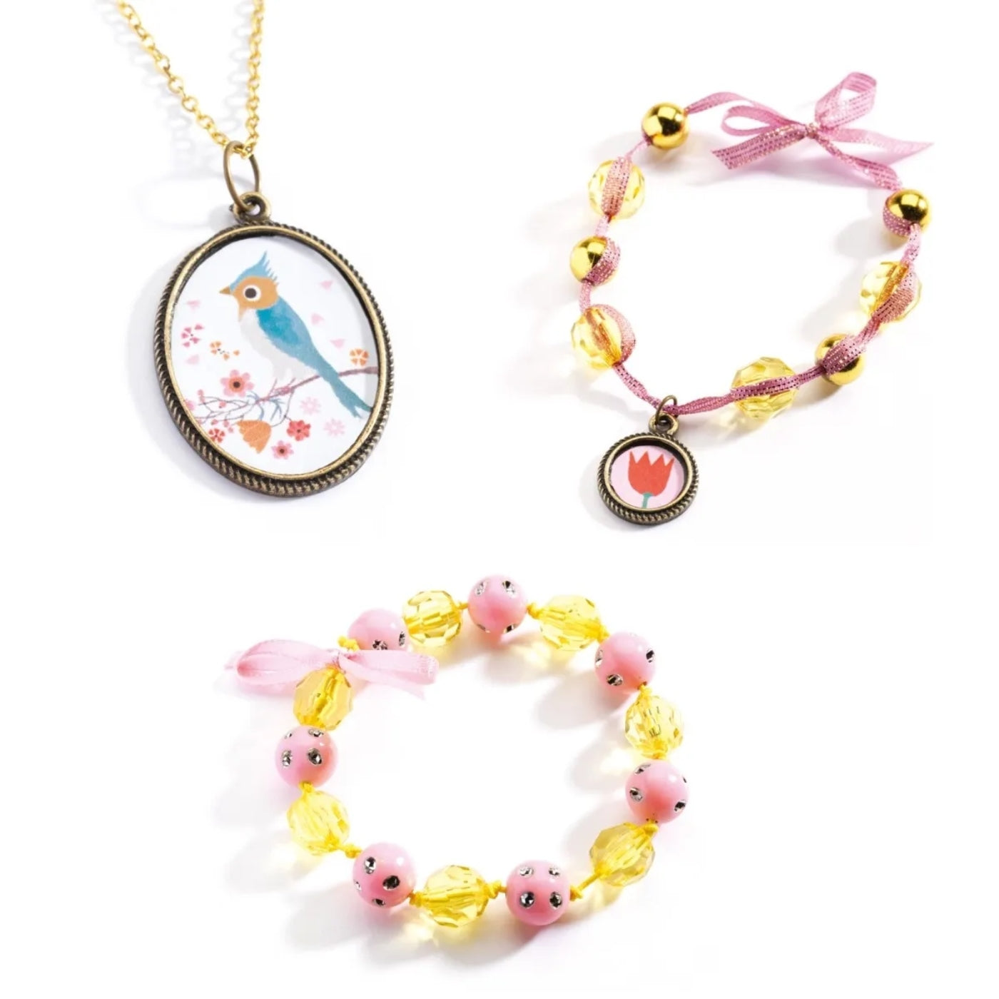 Schmuck basteln: Perlen &Blumen