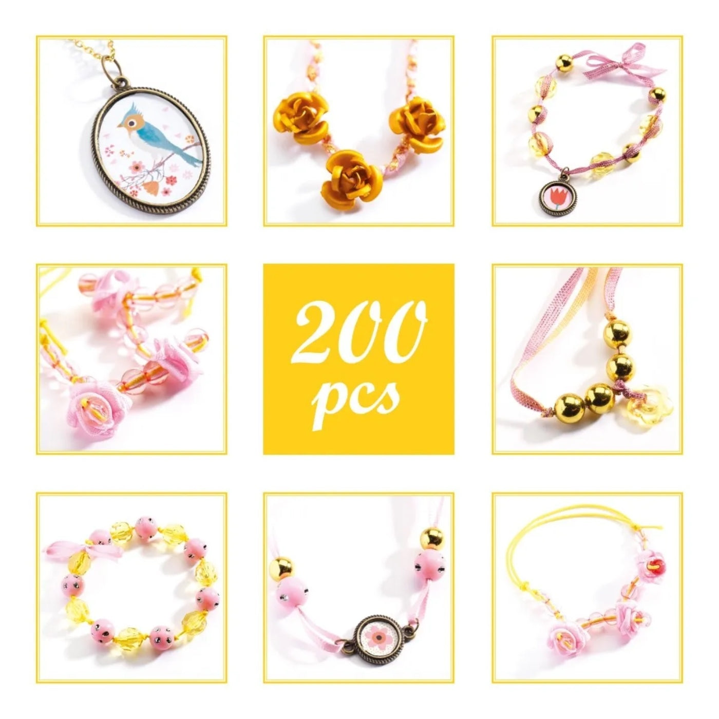 Schmuck basteln: Perlen &Blumen