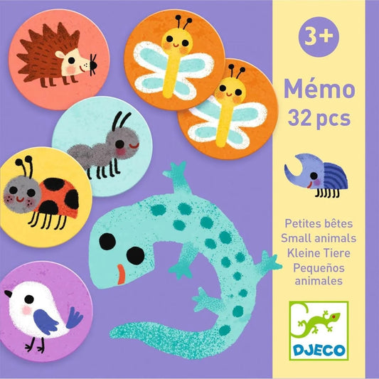 Lernspiele: Memo Kleine Tiere