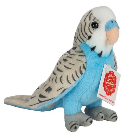 Teddy Hermann Wellensittich blau 13 cm
