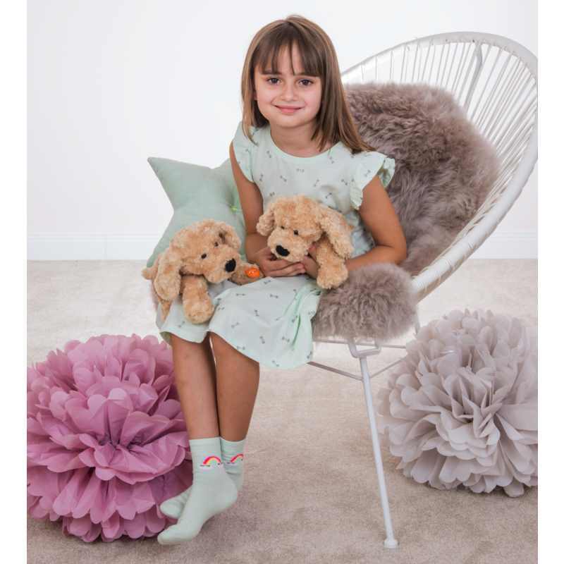Teddy Hermann Schlenkerhund beige 28 cm