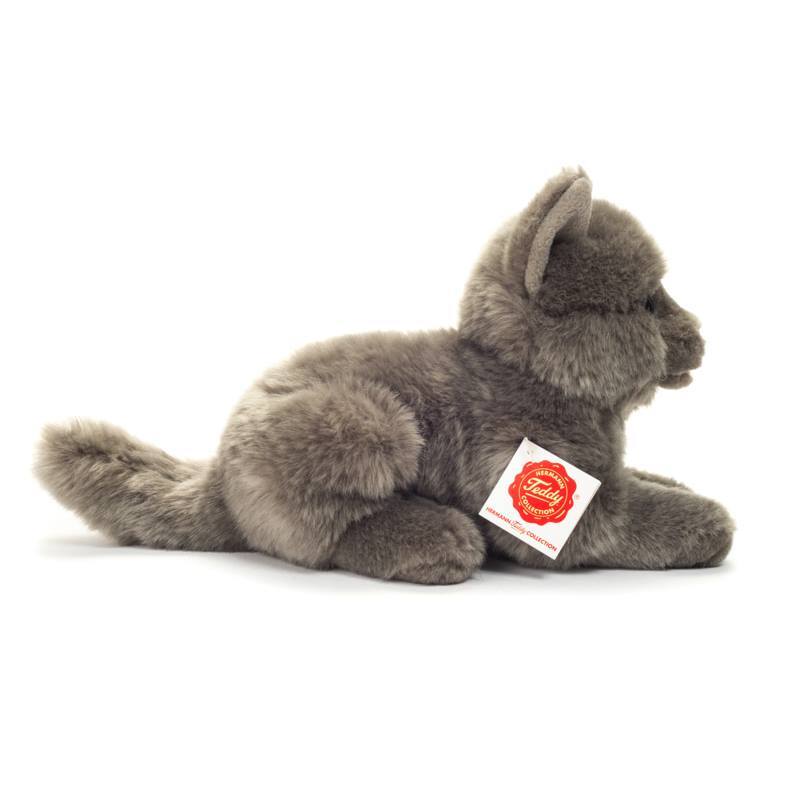 Teddy Hermann Kartäuser Katze liegend 20 cm