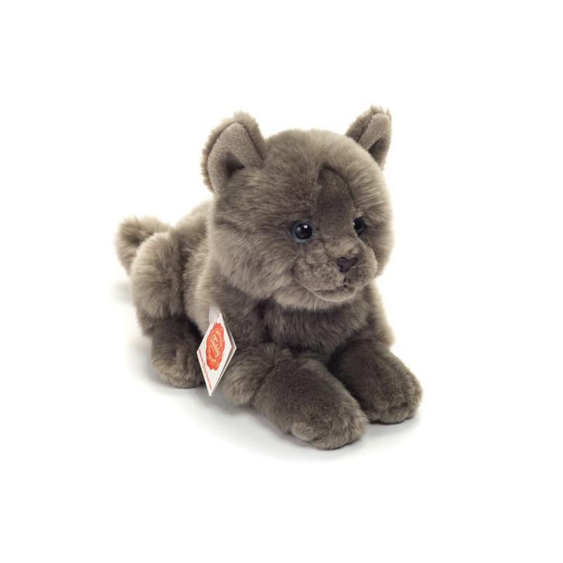 Teddy Hermann Kartäuser Katze liegend 20 cm