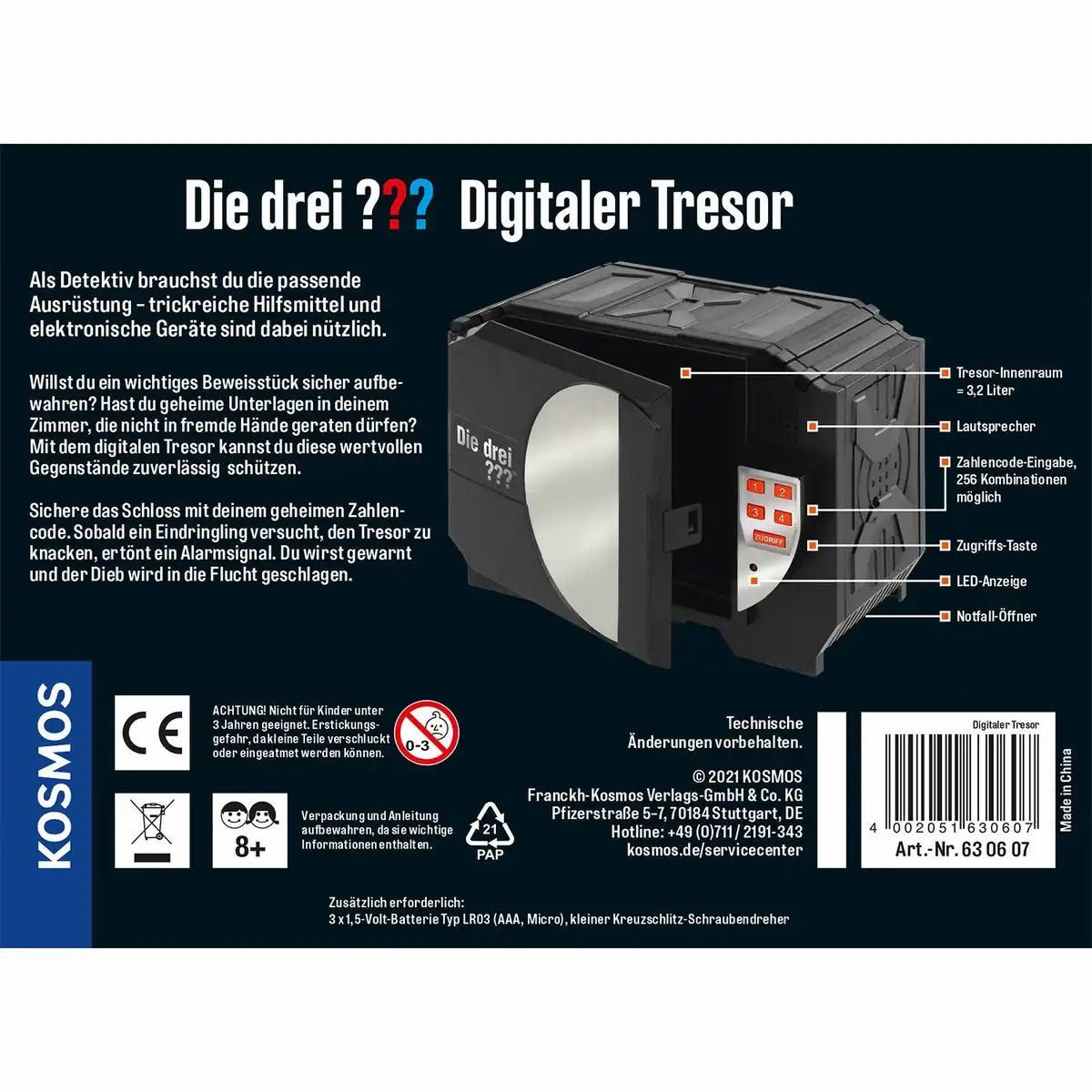 Detektivset Die drei ??? Digitaler Tresor
