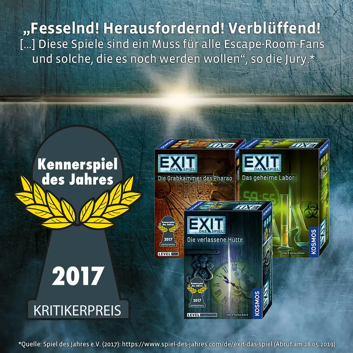 EXIT Escape Game Die Entführung in Fortune City Level Fortgeschritten