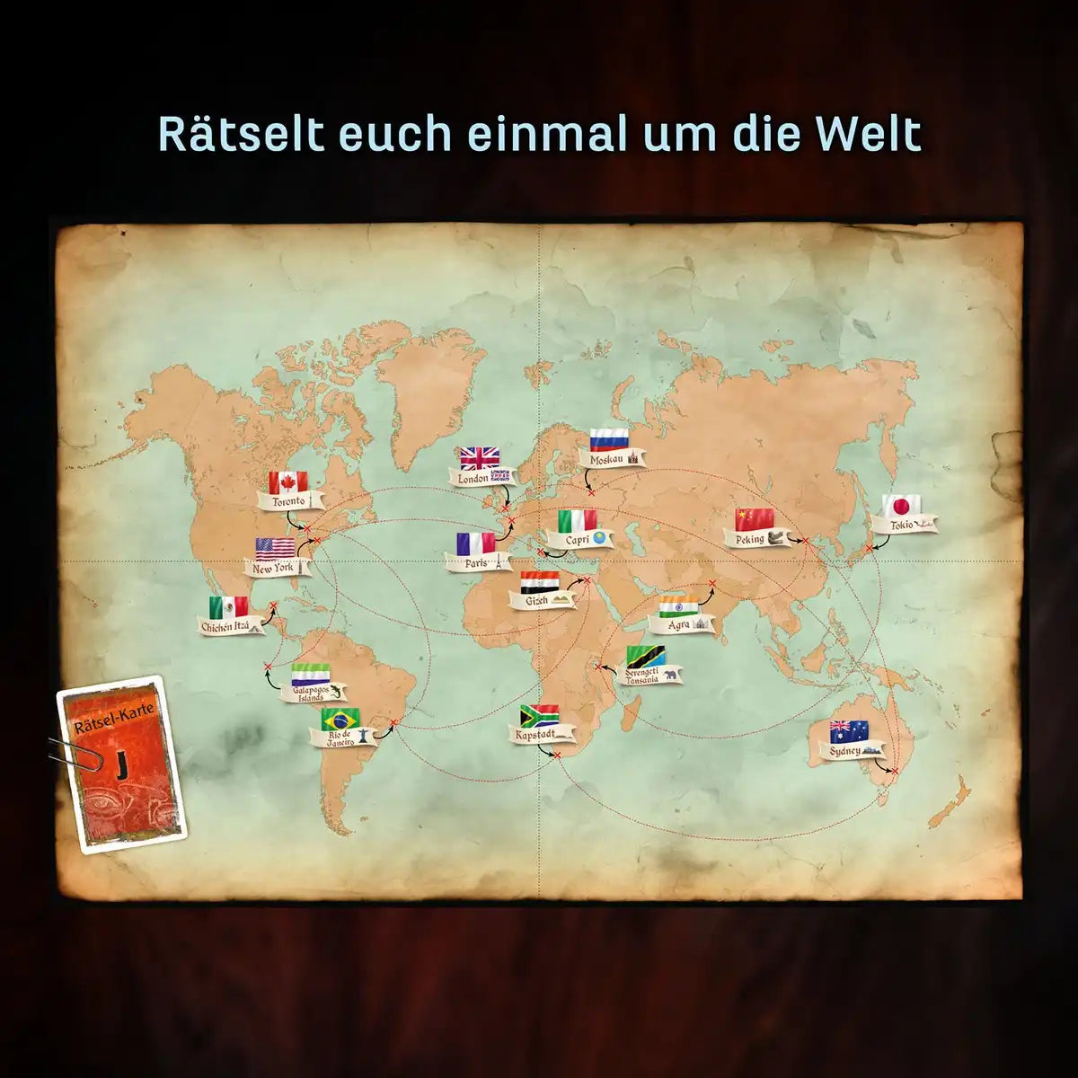 EXIT Escape Game Das Vermächtnis des Weltreisenden Level Fortgeschritten