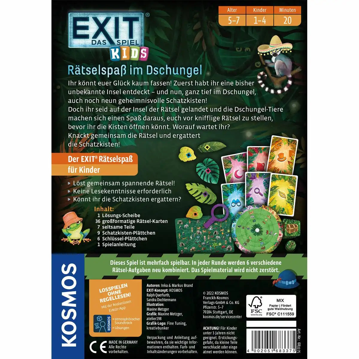 EXIT Escape Game Kids Rätselspaß im Dschungel