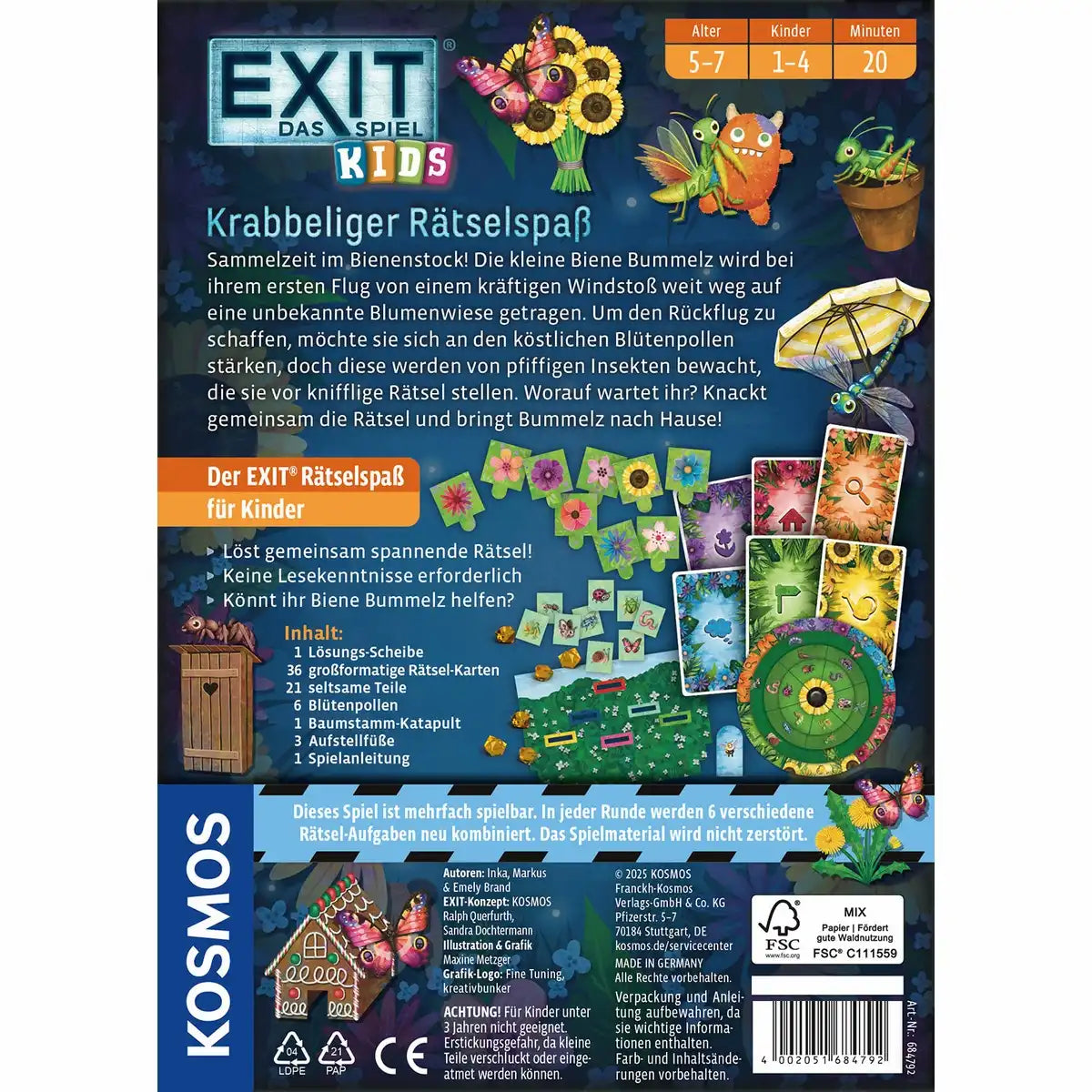 EXIT Escape Game Kids Krabbeliger Rätselspaß