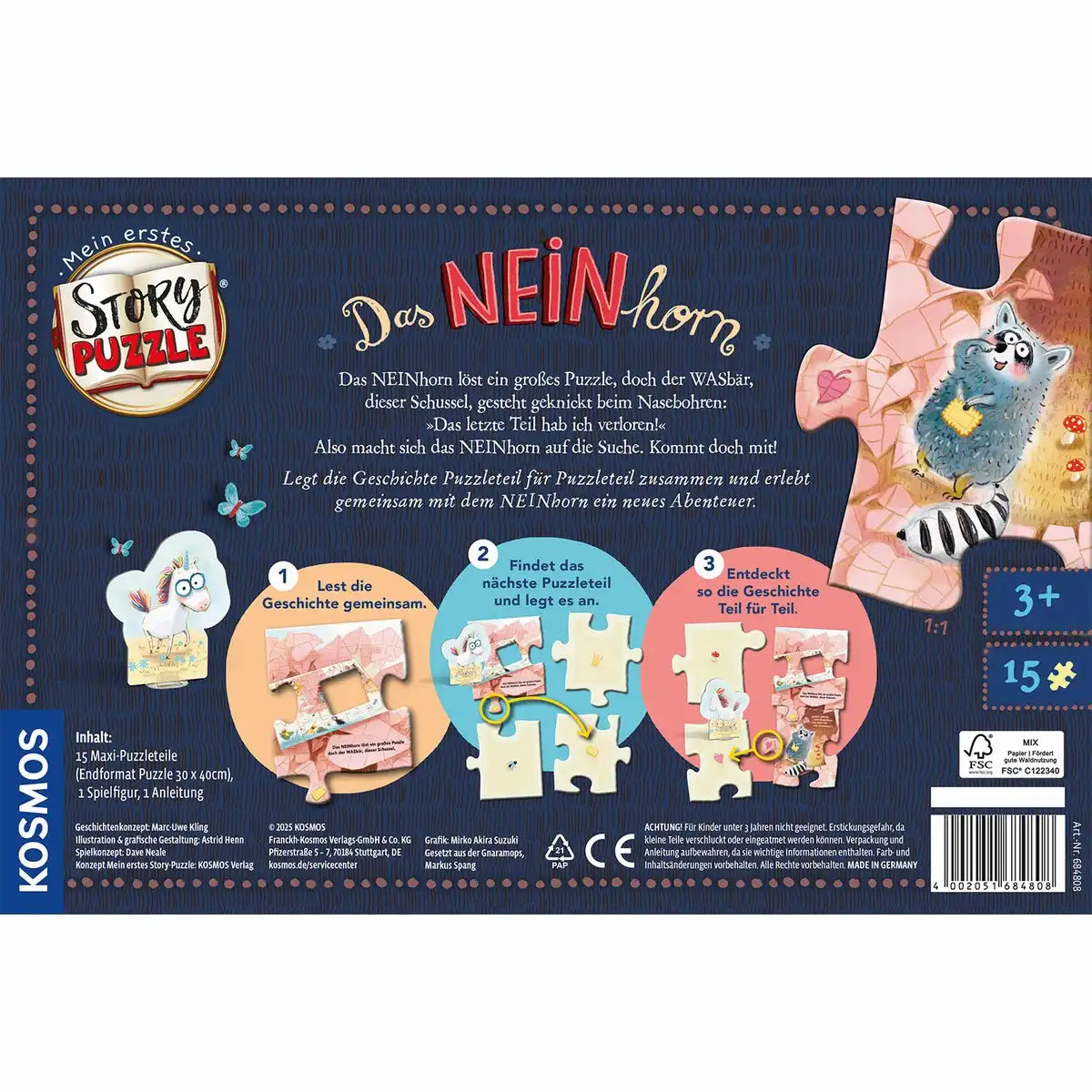 Kosmos Story-Puzzle Das NEINhorn 15 Teile