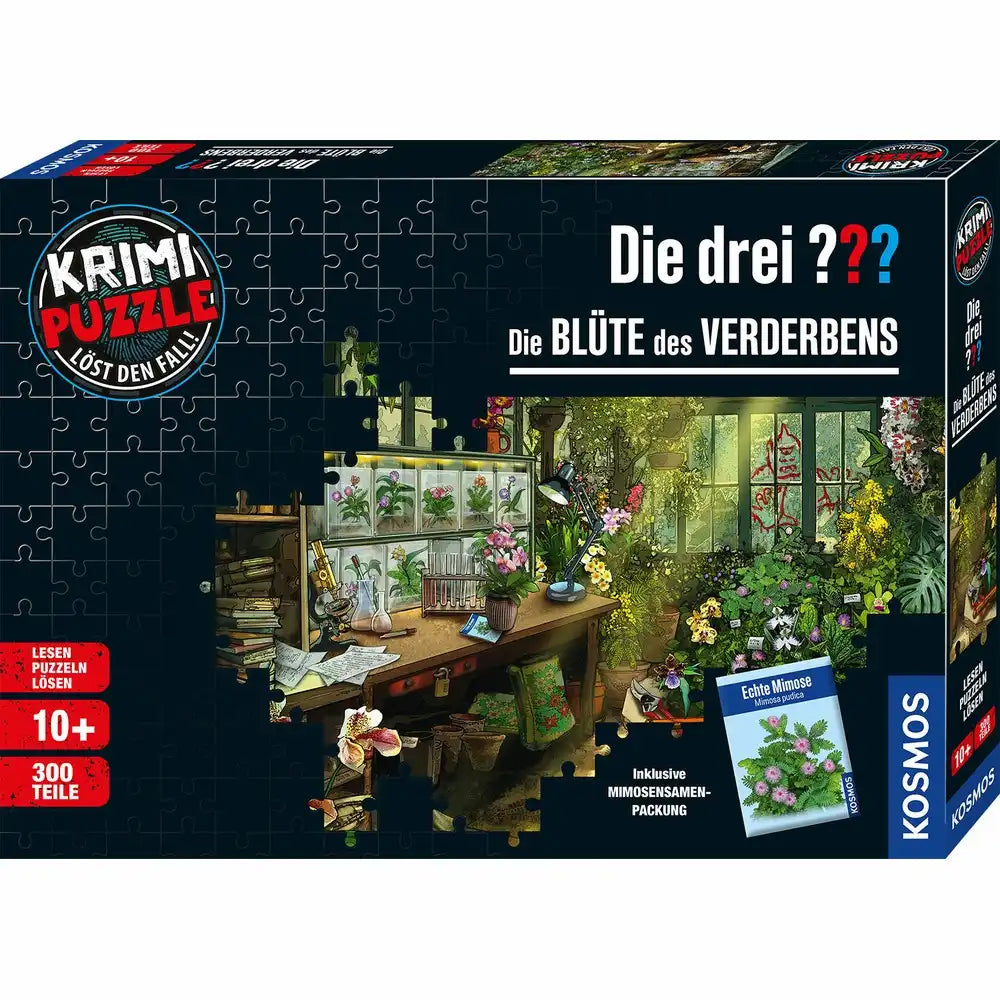 Kosmos Krimi-Puzzle Die drei ??? Die Blüte des Verderbens 300 Teile