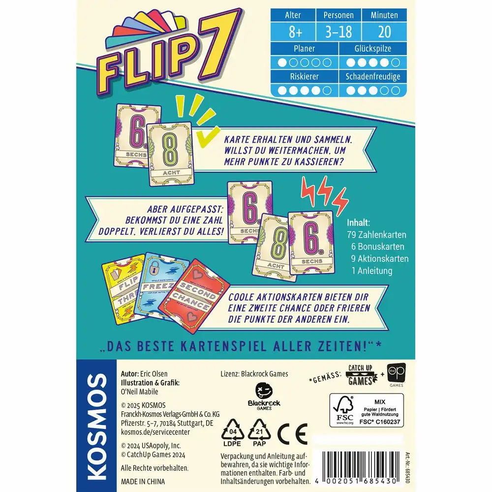 Kartenspiel Flip 7