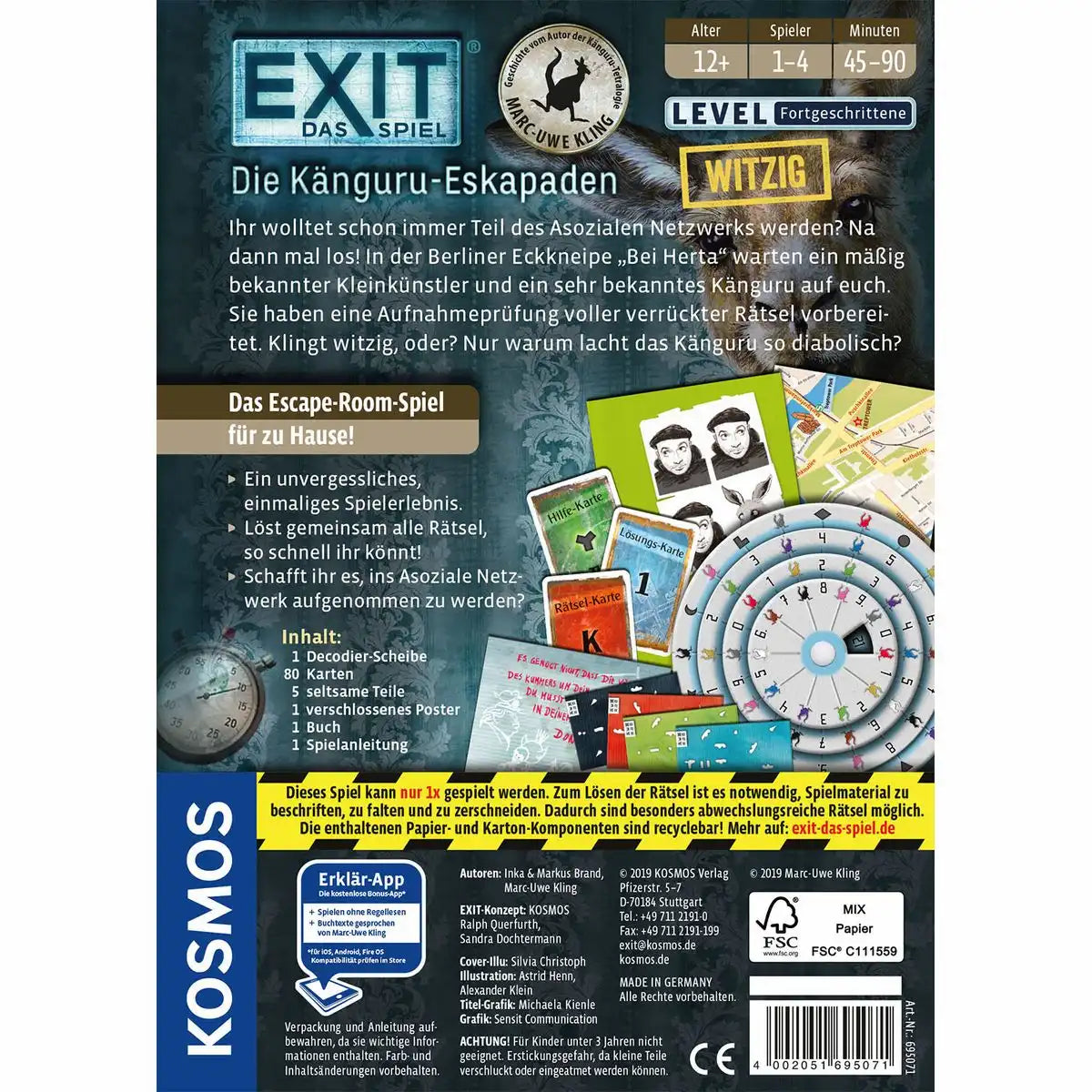 EXIT Escape Game Die Känguru-Eskapaden Level Fortgeschritten