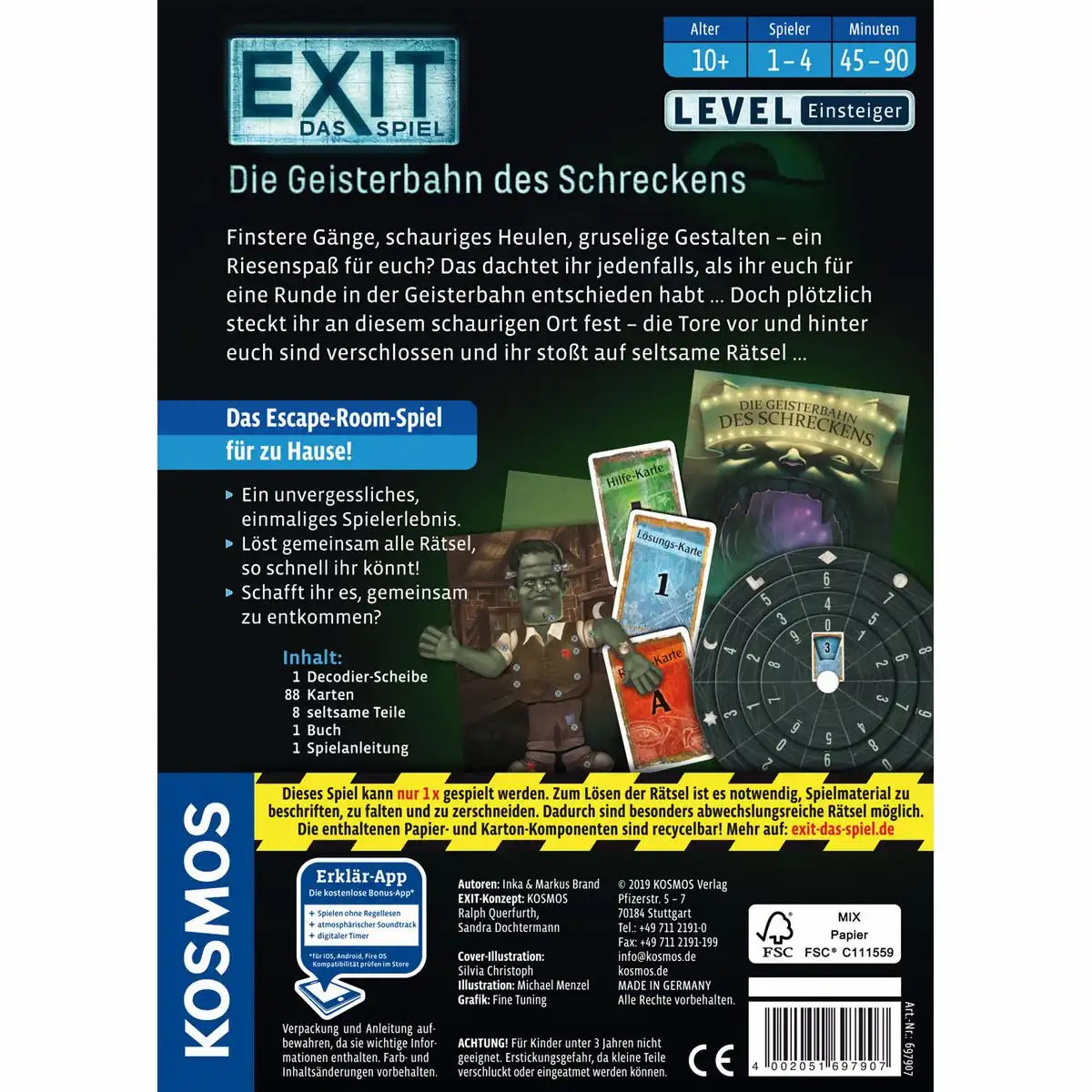 EXIT Escape Spiel Das Spiel Die Geisterbahn