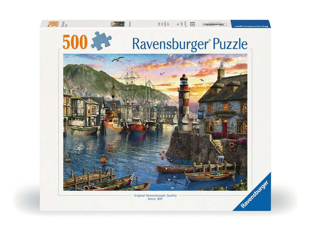 Ravensburger Puzzle 500 Teile Morgens am Hafen