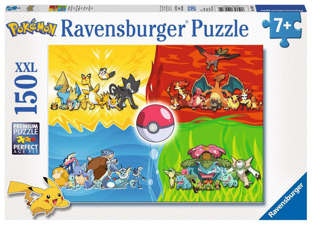 Ravensburger Puzzle 150 Teile XXL Pokémon Typen