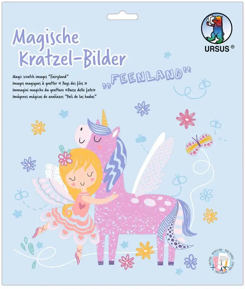 URSUS Magische Kratzelbilder Feenland
