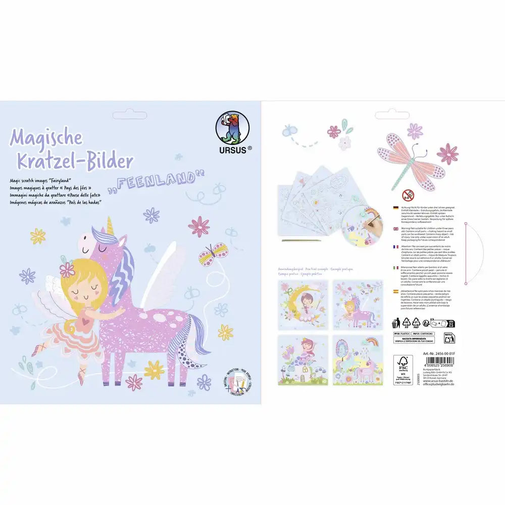 URSUS Magische Kratzelbilder Feenland