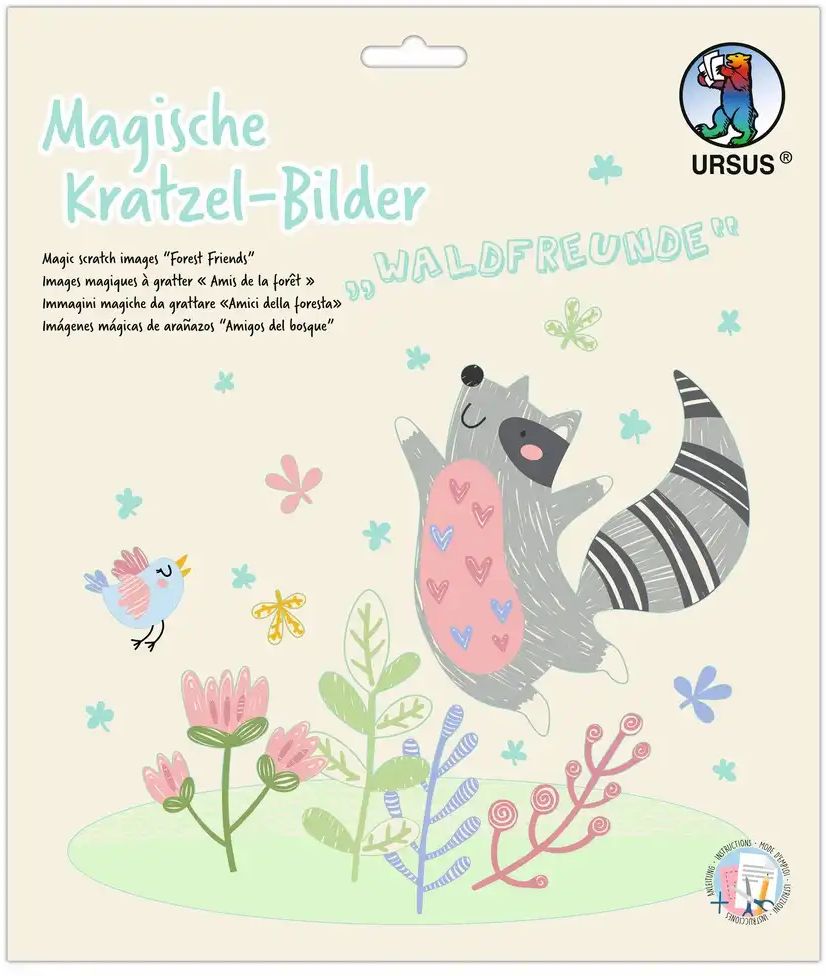 URSUS Magische Kratzelbilder Waldfreude
