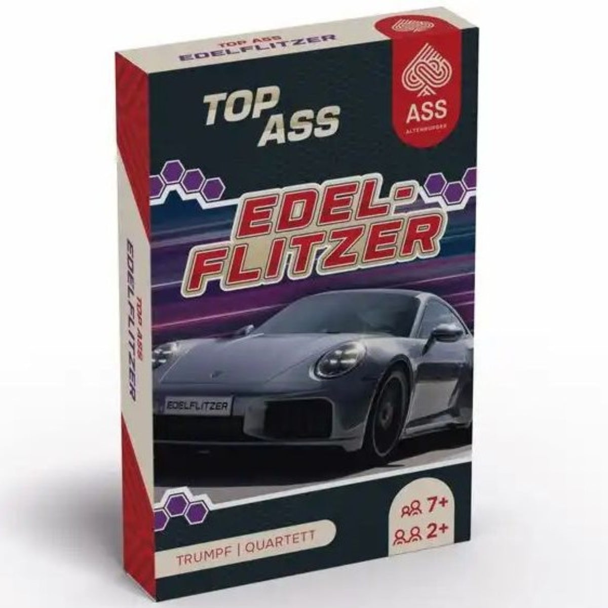 Kartenspiel Quartett TOP ASS Edelflitzer Kartonetui