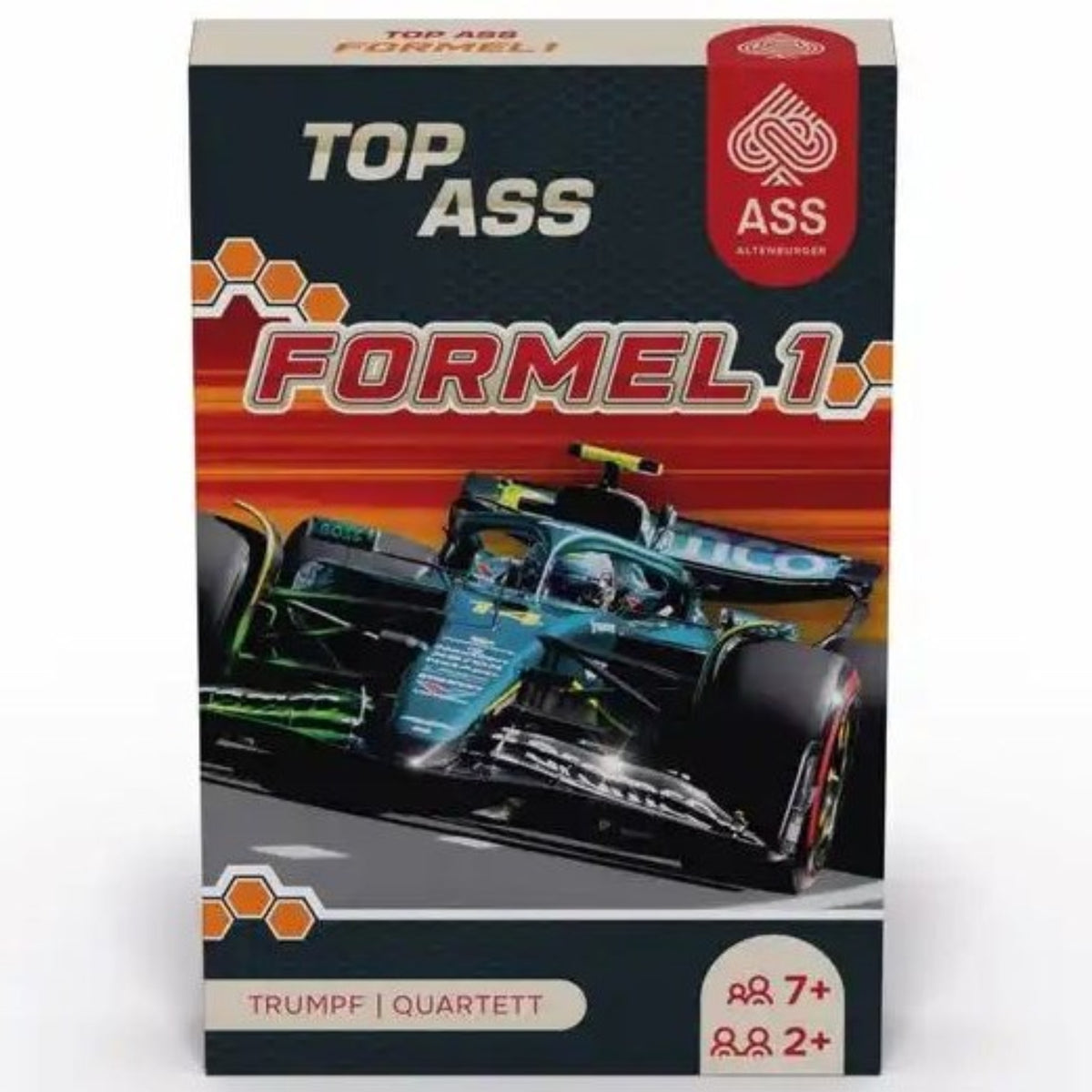 Kartenspiel Quartett TOP ASS Formel 1 Kartonetui