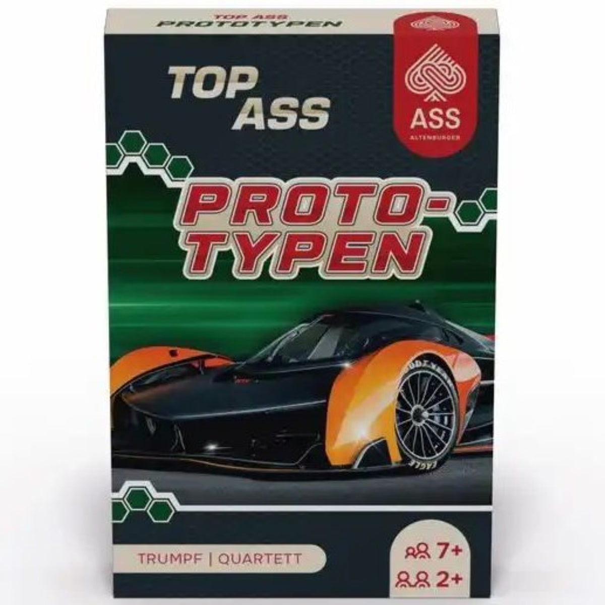 Kartenspiel Quartett TOP ASS Prototypen Kartonetui