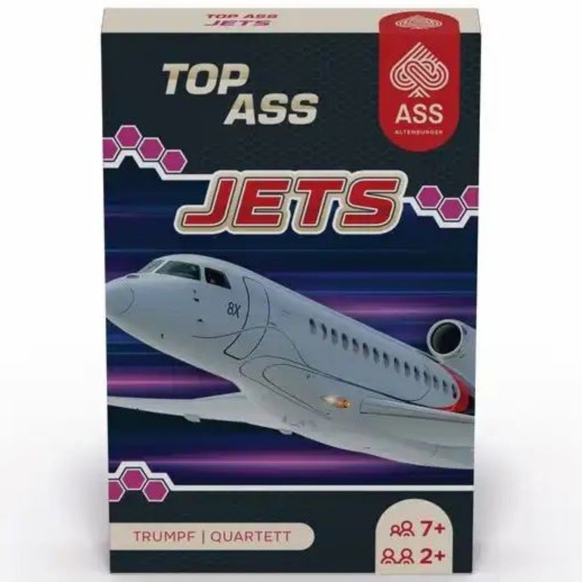 Kartenspiel Quartett TOP ASS Jets Kartonetui