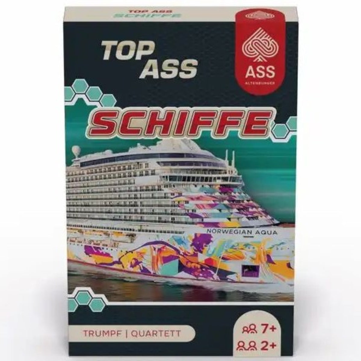 Kartenspiel Quartett TOP ASS Schiffe Kartonetui