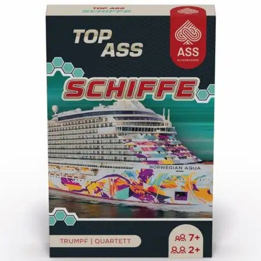 Kartenspiel Quartett TOP ASS Schiffe Kartonetui