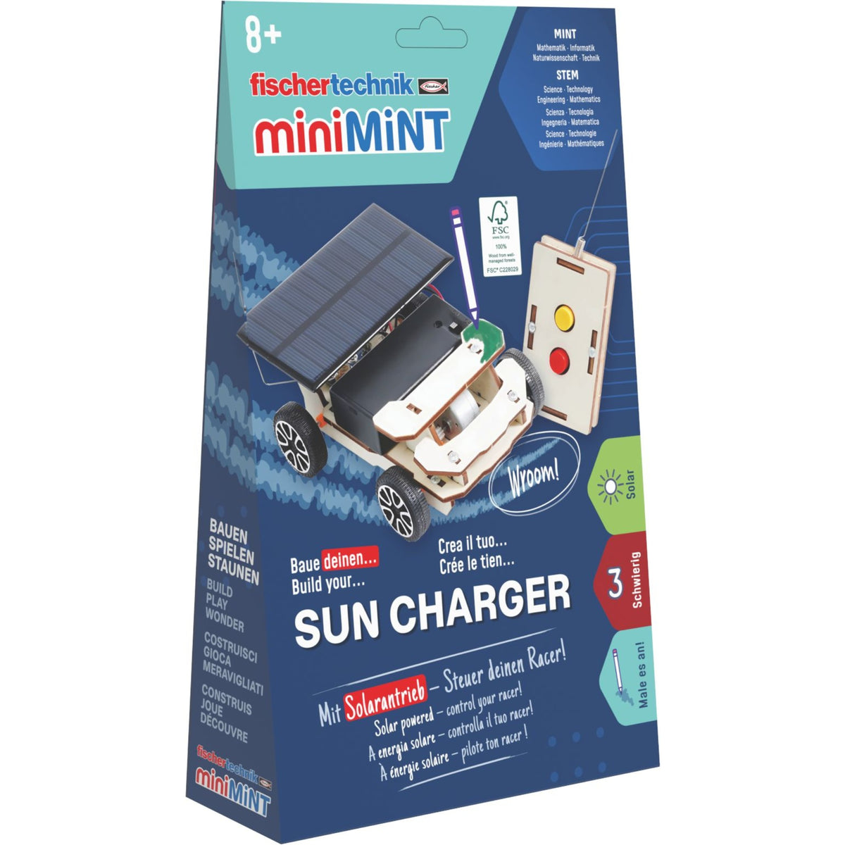 fischertechnik Holzbausatz miniMINT SunCharger