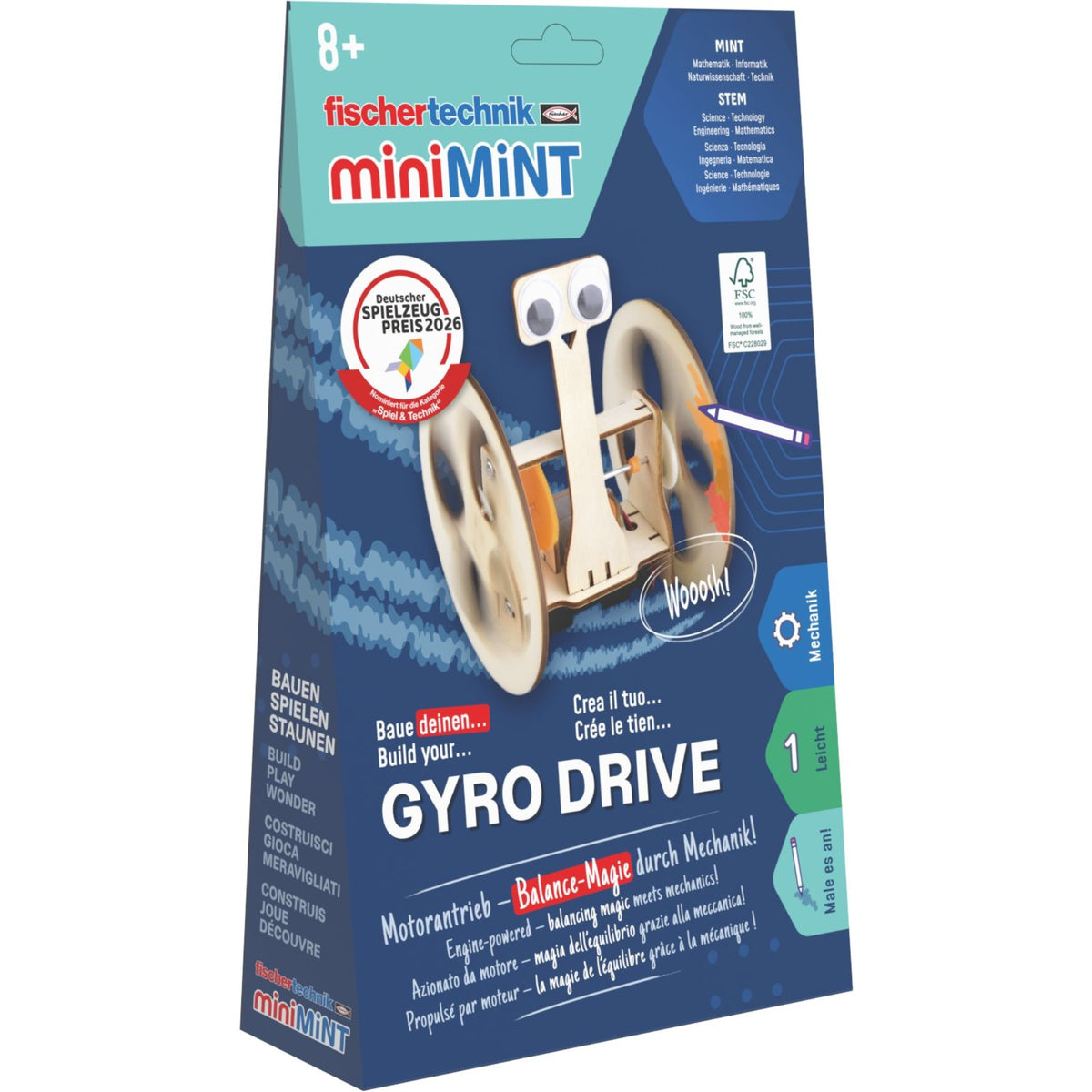 fischertechnik Holzbausatz miniMINT GyroDrive
