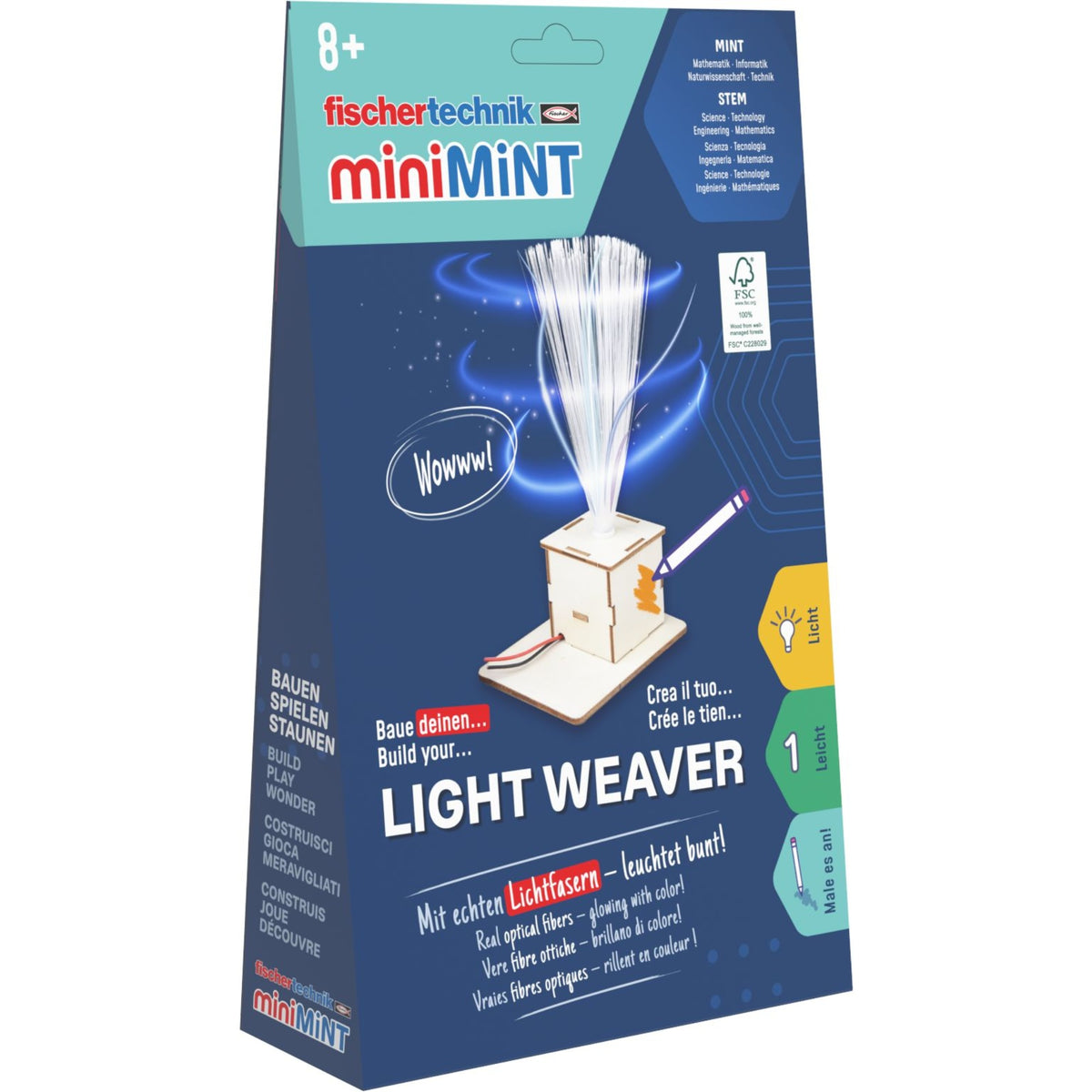 fischertechnik Holzbausatz miniMINT LightWeaver