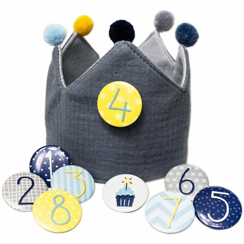 Geburtstagskrone blau