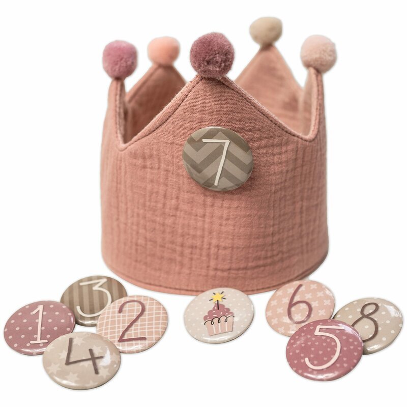 Geburtstagskrone rosa