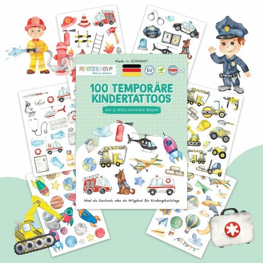 Kindertattoos - Berufe