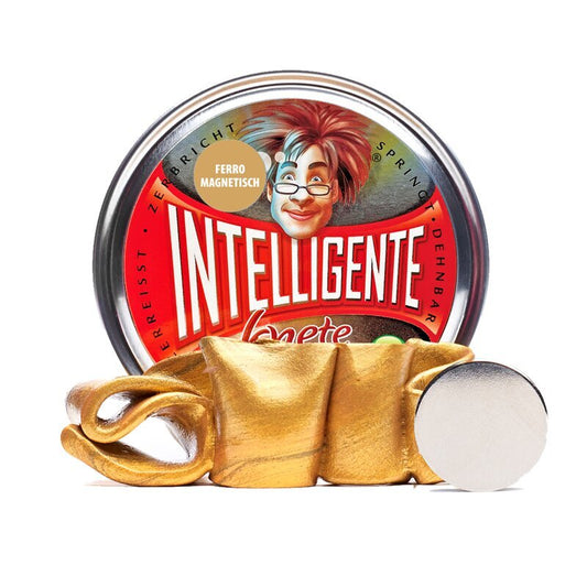 Intelligente Knete Ferromagnetisch - Gold inkl. Super-Magnet