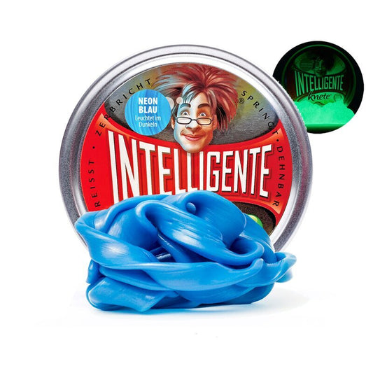 Intelligente Knete Neon-Blau - Leuchtet im Dunkeln