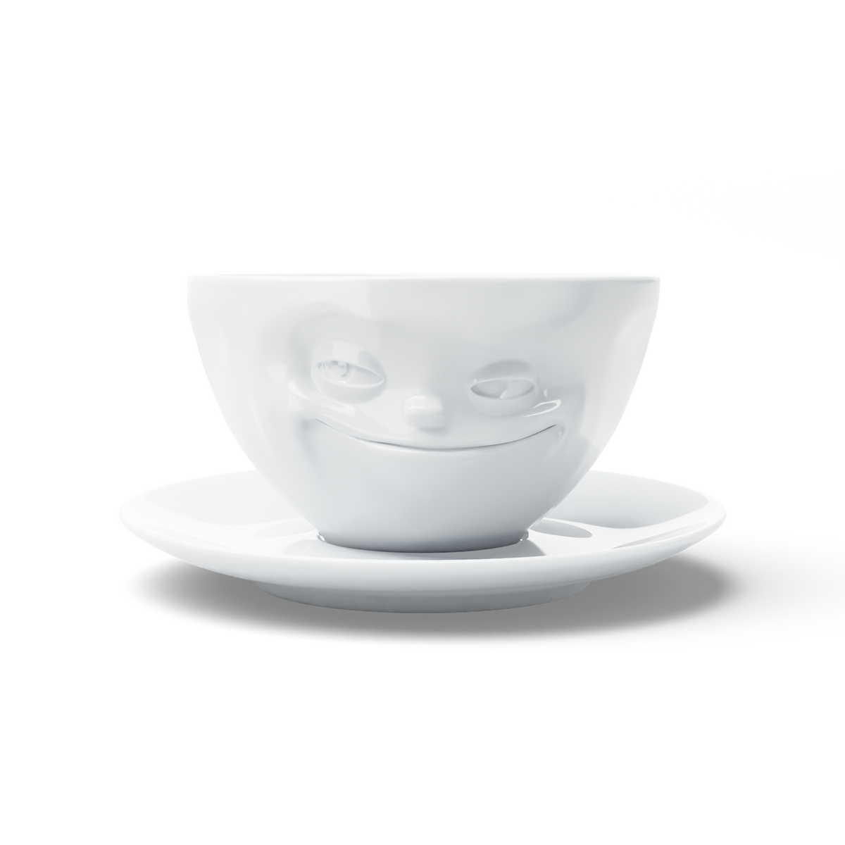 FIFTYEIGHT Kaffeetasse Grinsend weiß, 200 ml
