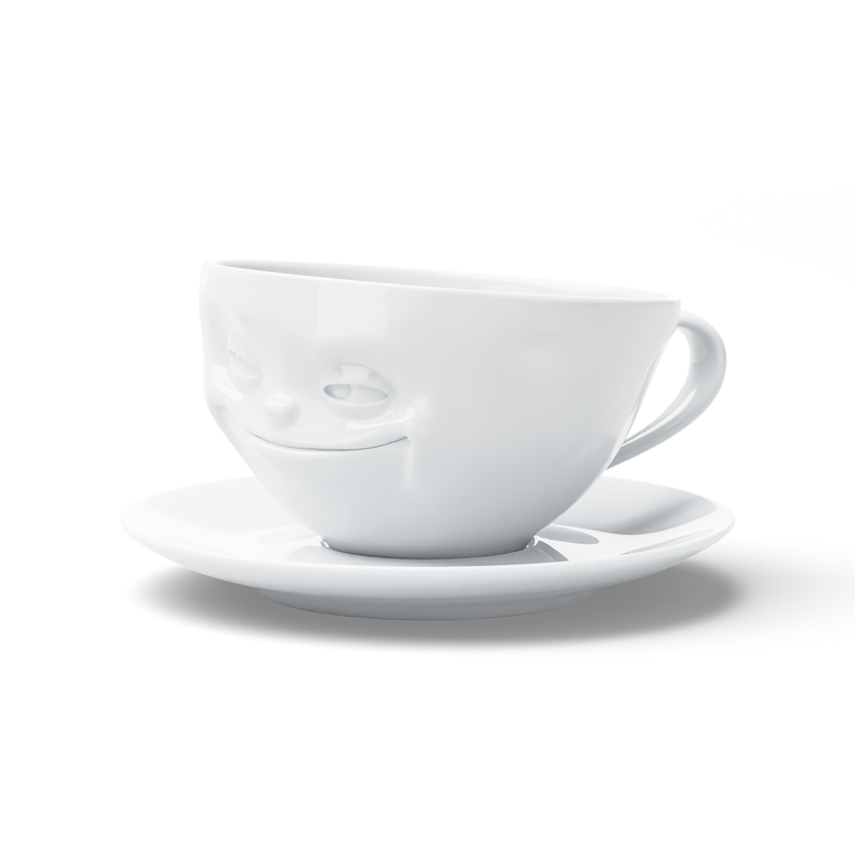 FIFTYEIGHT Kaffeetasse Grinsend weiß, 200 ml