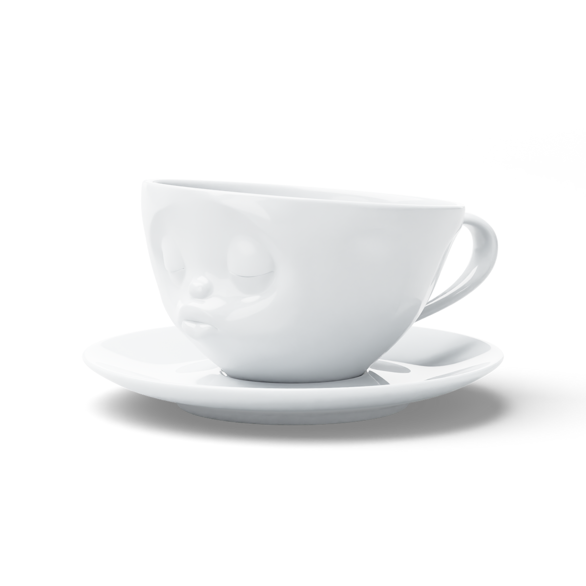 FIFTYEIGHT Kaffeetasse Küssend weiß, 200 ml