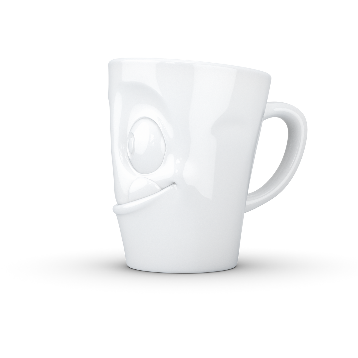 FIFTYEIGHT Henkelbecher Lecker in weiß, 350 ml