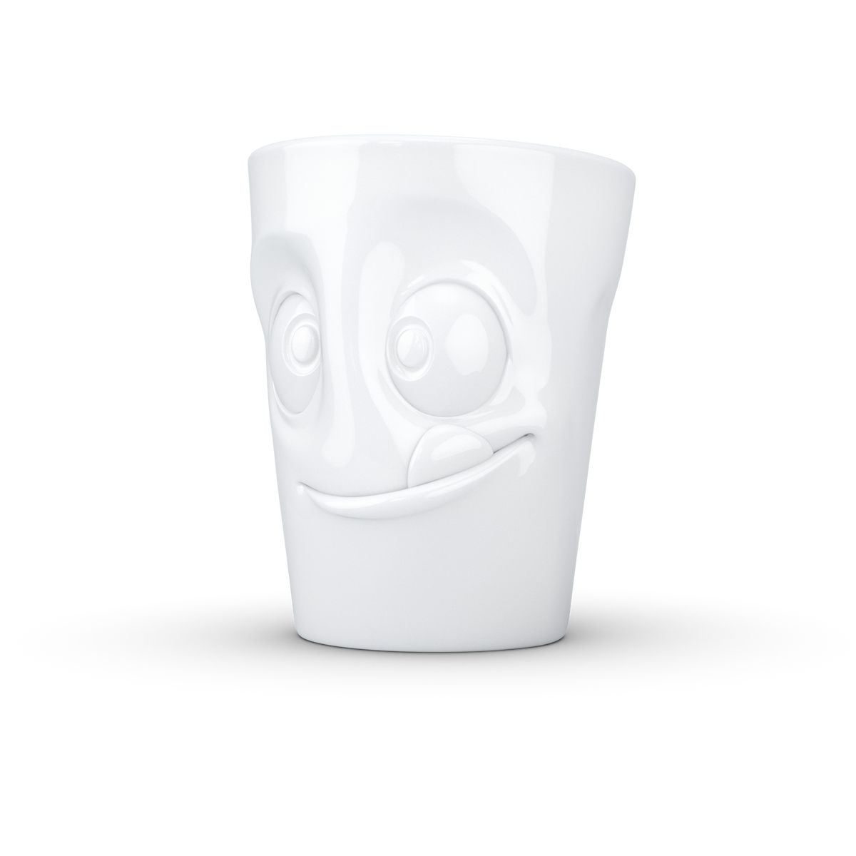 FIFTYEIGHT Henkelbecher Lecker in weiß, 350 ml